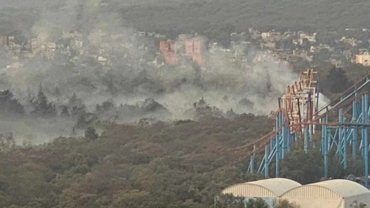 Controlan incendio en Bosque de Tlalpan, muy cerca de Six Flags