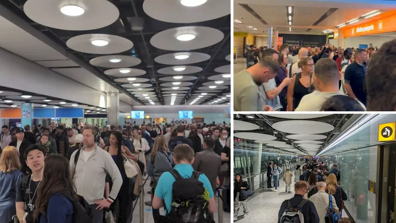 Chaos at the airports: Thousands of Brits stranded after Border Force’s IT systems collapse