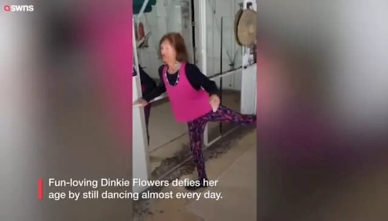 Britain’s oldest dancer celebrates her 103rd birthday as she still practices almost every day