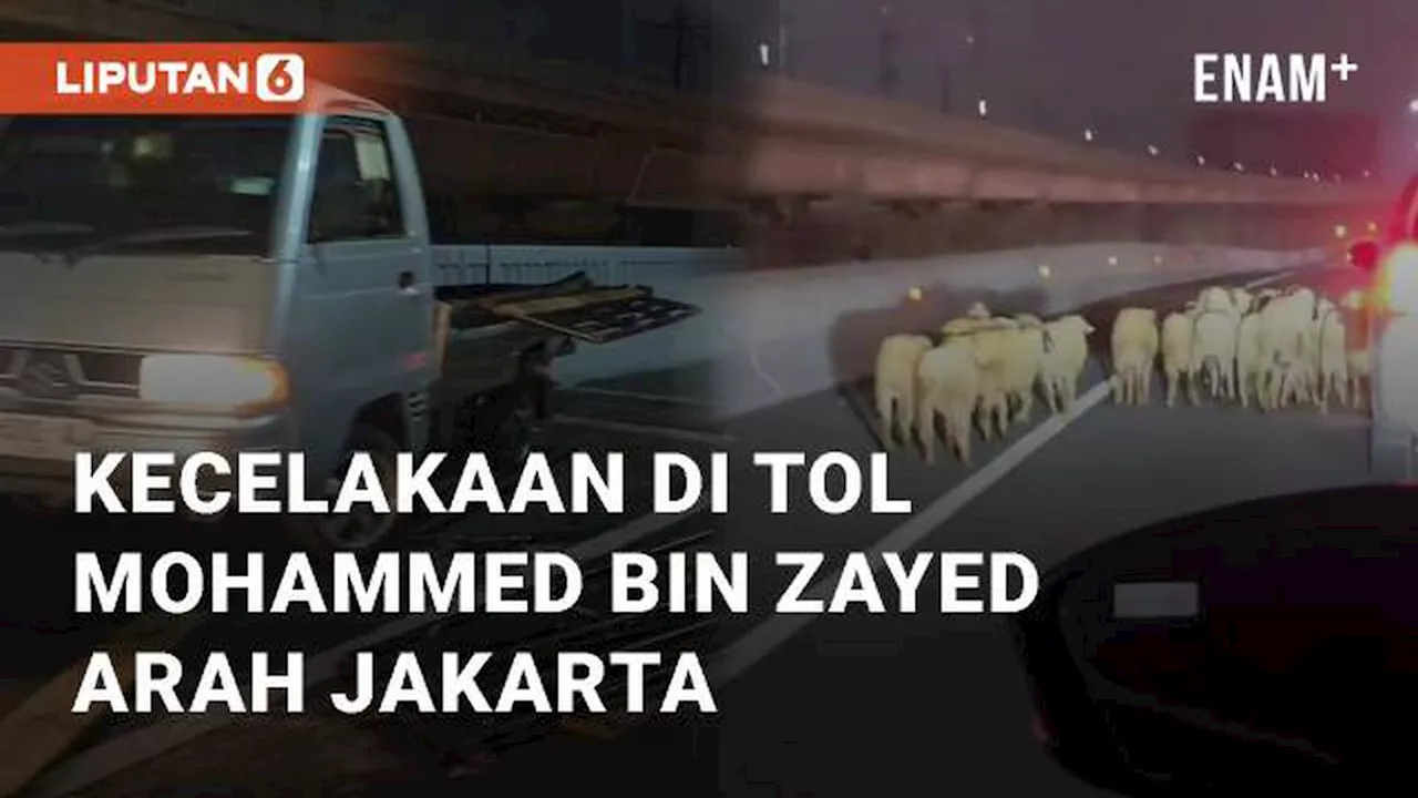 VIDEO: Detik-detik Kecelakaan Mobil di Tol Mohammed bin Zayed Arah Jakarta