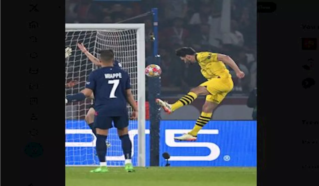 PSG vs Borussia Dortmund, Gol Tunggal Mats Hummels Pastikan Die Borussien ke Final Liga Champions