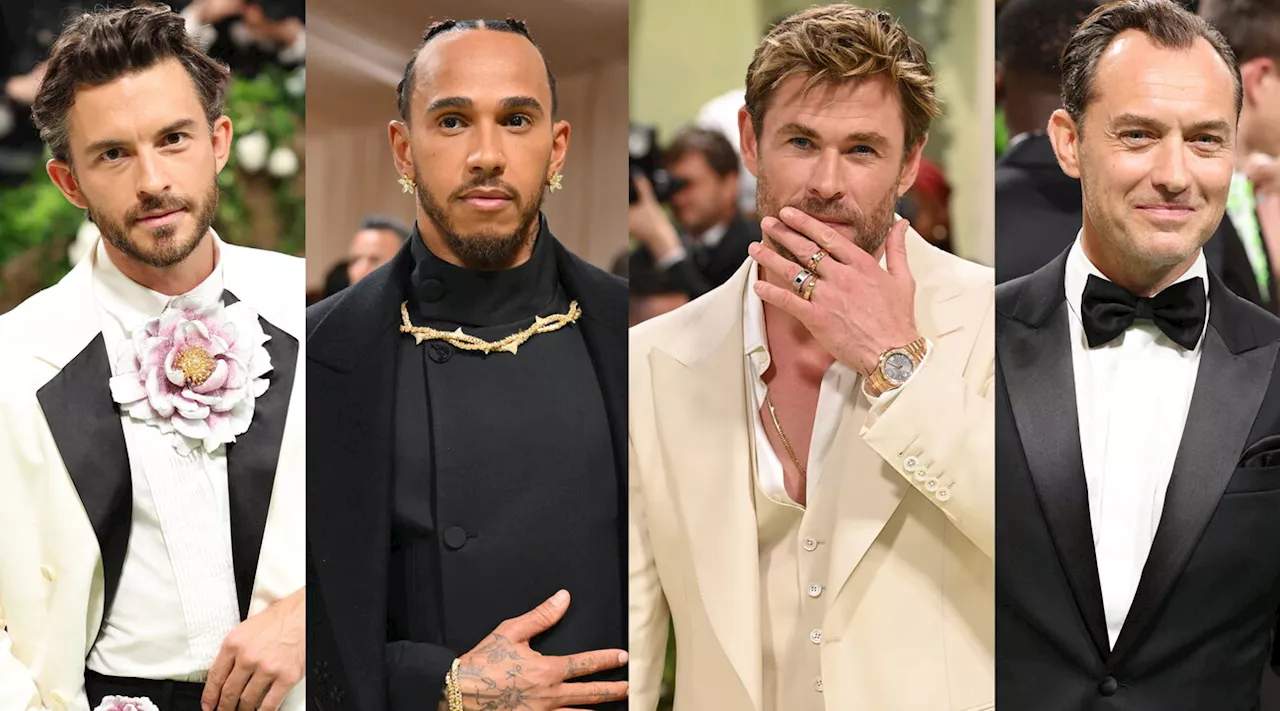 Met Gala 2024, da Chris Hemsworth a Lewis Hamilton: i look maschili