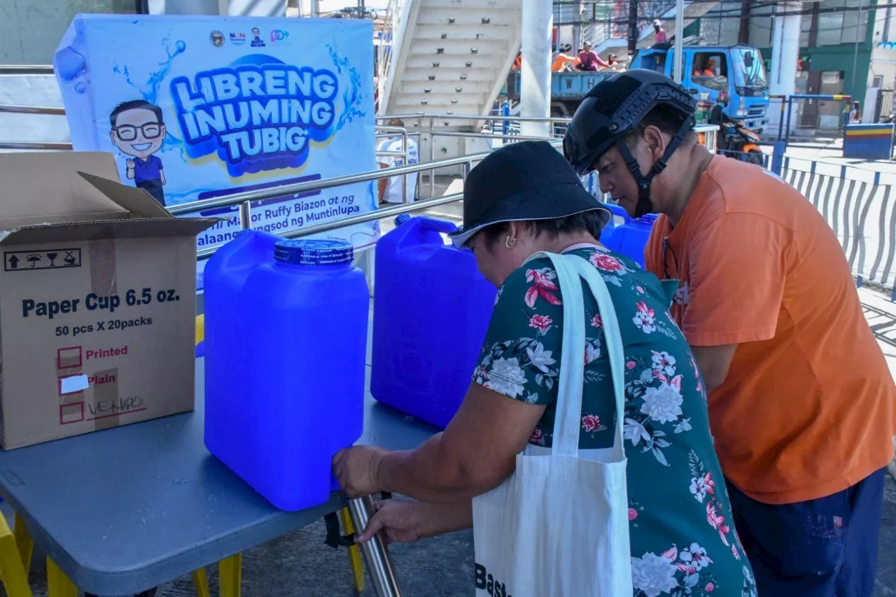 Muntinlupa sets up water stations across city to fight against heat stroke