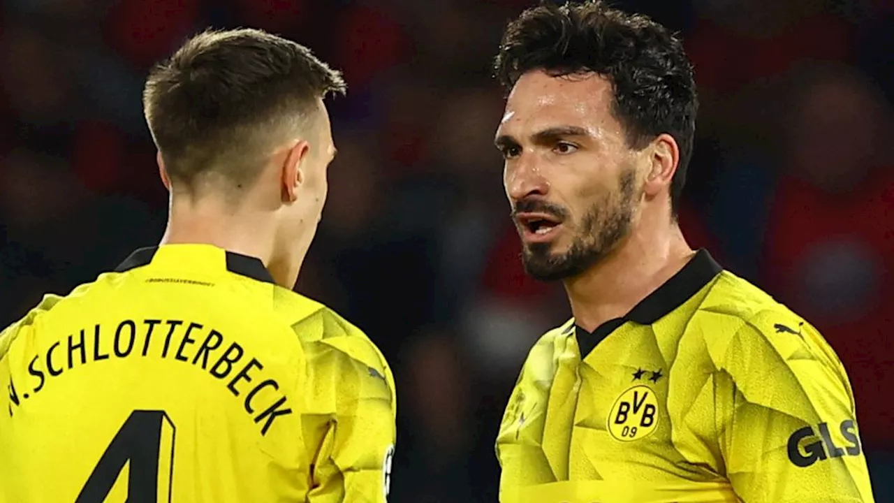 Hummels kopt Dortmund op voorsprong • Aanvallend PSG op achterstand