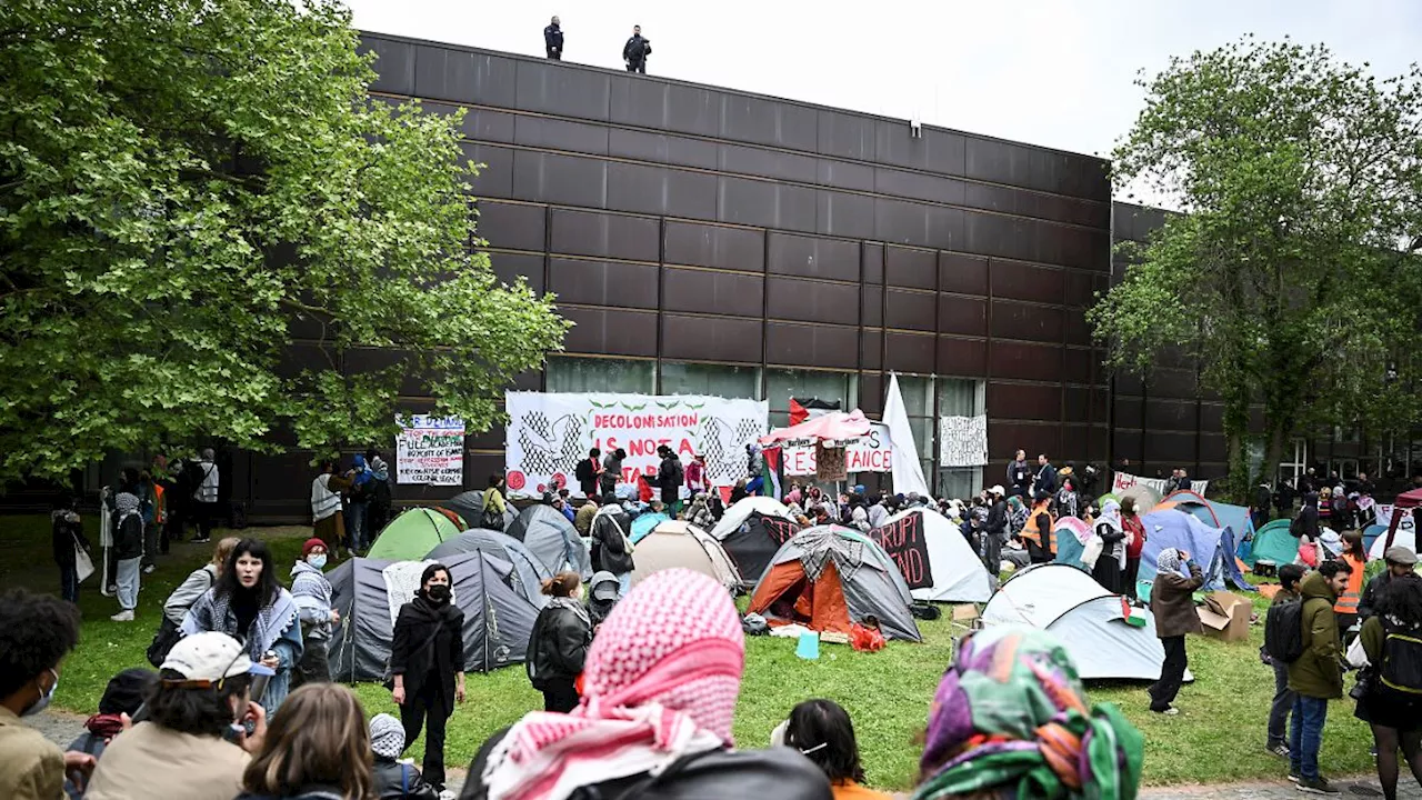 Propalästinensischer Protest: Polizei räumt Besetzung von Hof an Berliner Uni