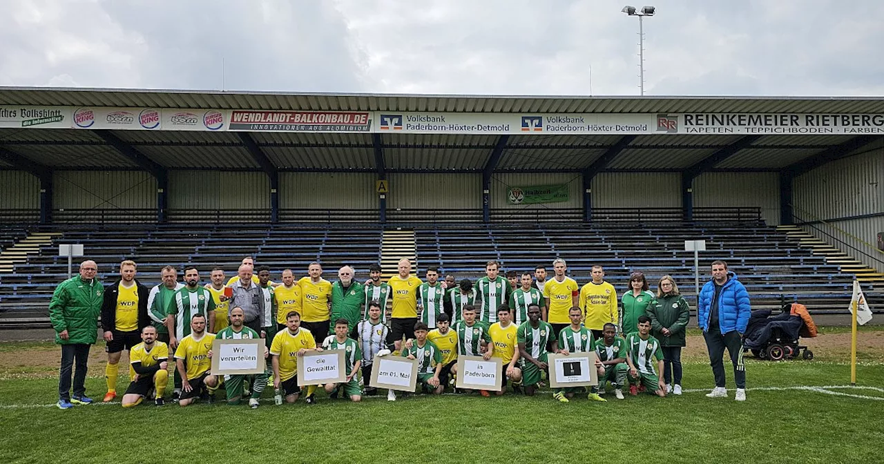 Tödlicher Angriff in Paderborn: Fußballer setzen Zeichen gegen Gewalt