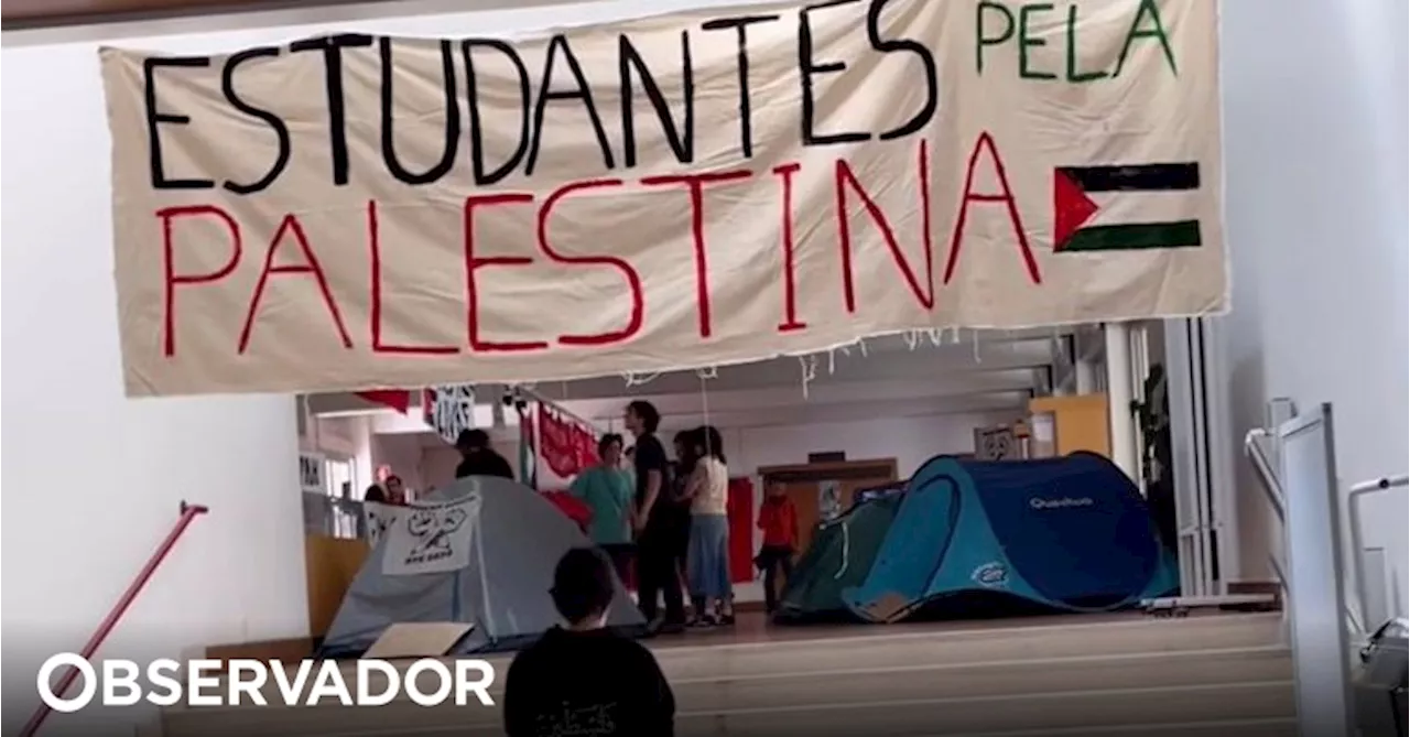 Estudantes da Faculdade de Psicologia de Lisboa juntam-se ao levantamento estudantil que exige cessar-fogo em Gaza