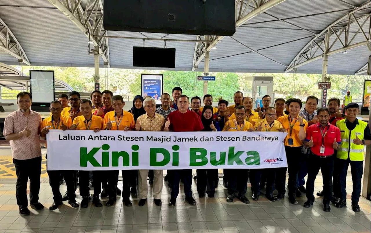 LRT track between Masjid Jamek, Bandaraya reopens – Ampang/Sri Petaling line expects 200k riders daily