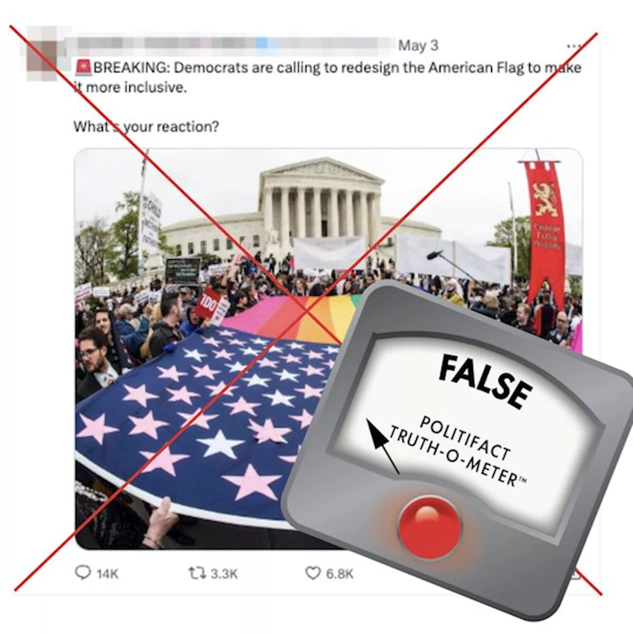 Democrats are not trying to ‘redesign’ the American flag