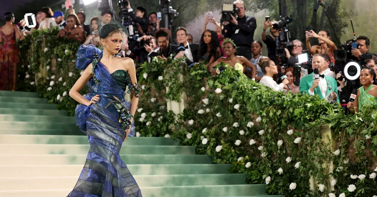 Grape-accented Zendaya leads garden-themed looks at Met Gala