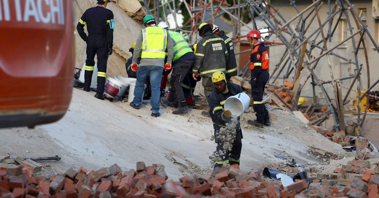 Rescuers search for survivors after South Africa building collapses