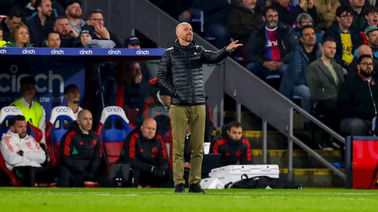 Manchester United: ten Hag toujours plus fragilisé mais combatif après la claque contre Crystal Palace