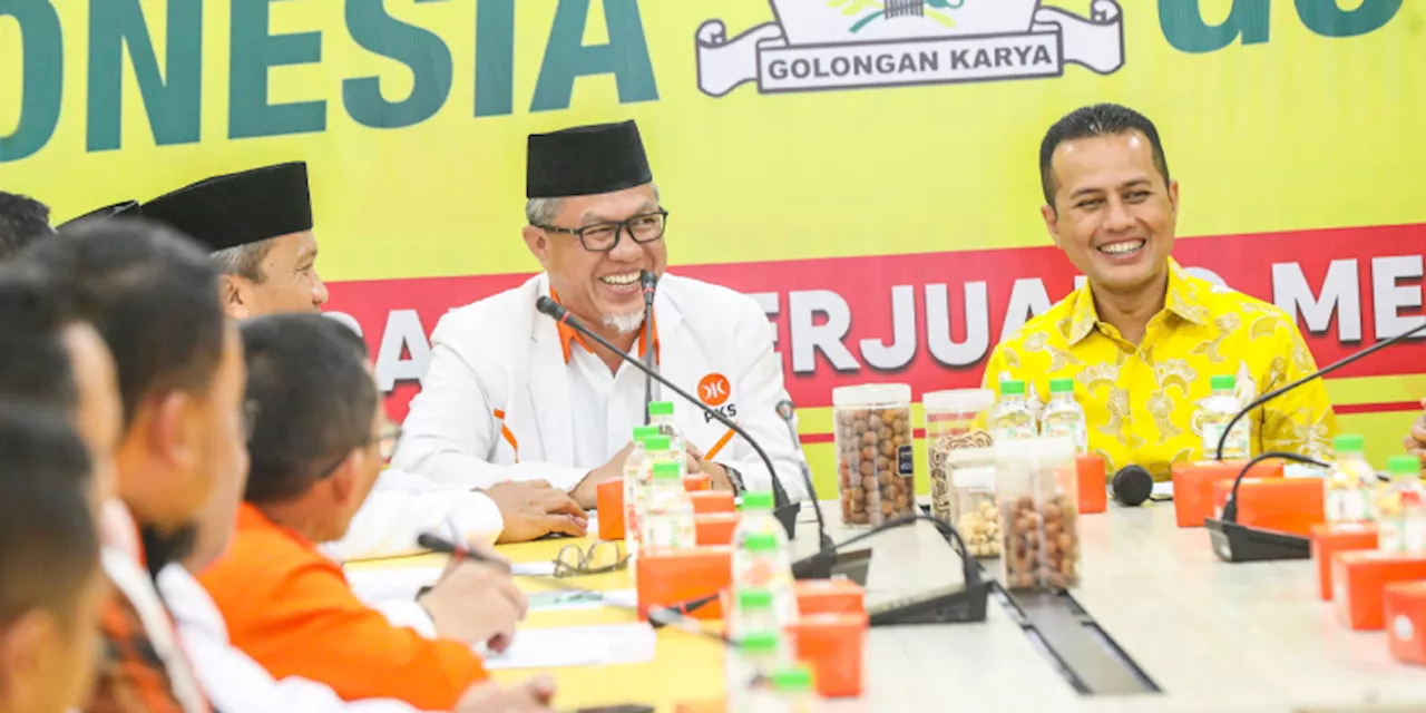 Silaturahmi, Pengurus PKS Disambut Hangat di Golkar Sumut