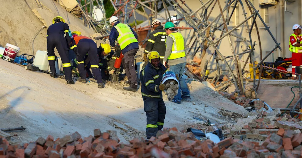 Four killed, dozens trapped in building collapse in South Africa