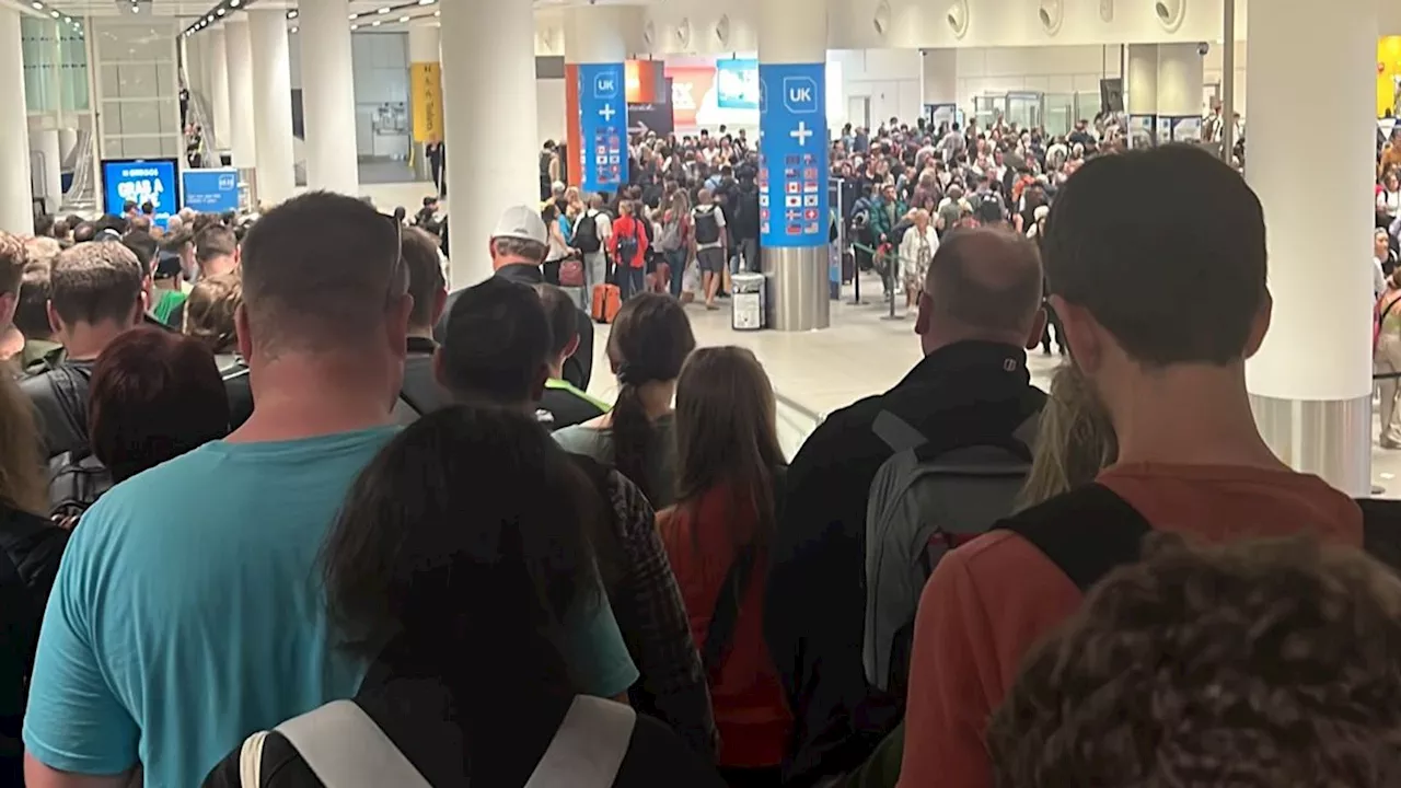 UK airports latest: 'Queues only getting bigger' after London and Manchester confirm nationwide border system issue