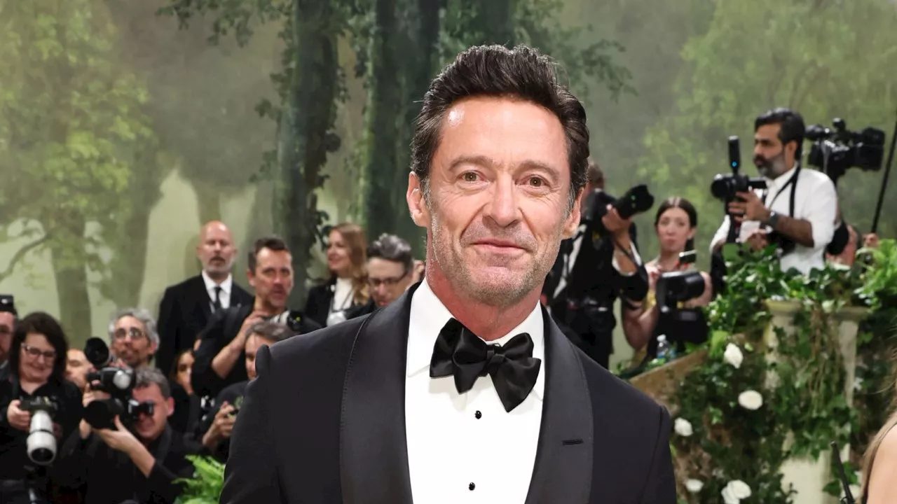 Hugh Jackman cuts lonely figure in Met Gala appearance