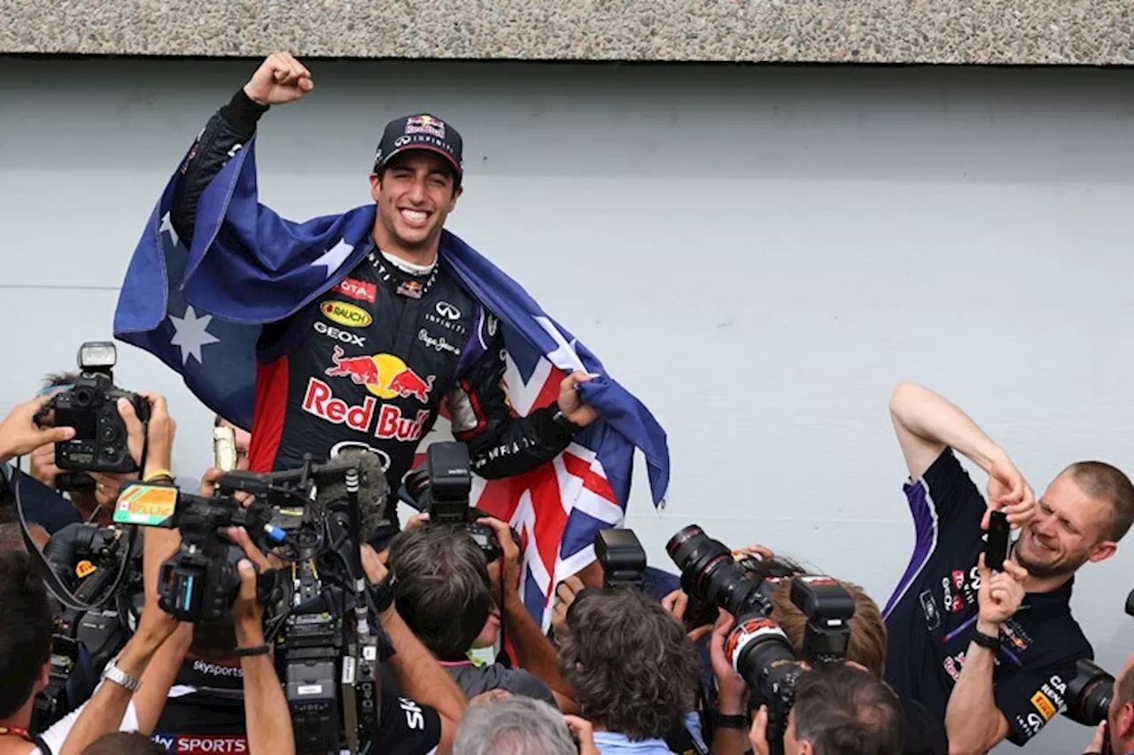 Daniel Ricciardo (Red Bull): Kuss fühlt sich gut an