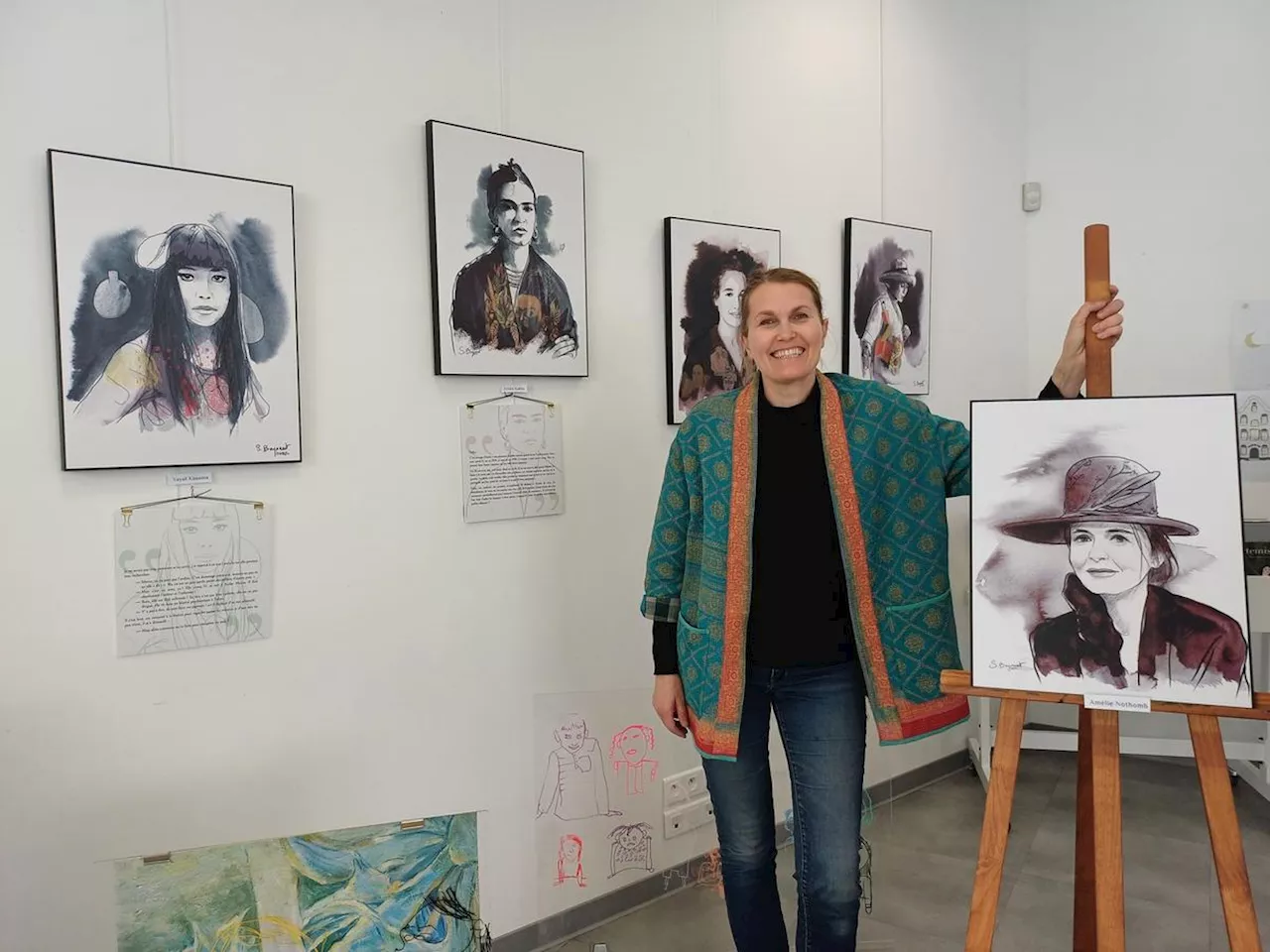 Saint-Sauveur : L’exposition itinérante de portraits de Sabine Breynaert et Ghislaine Bizot est arrivée