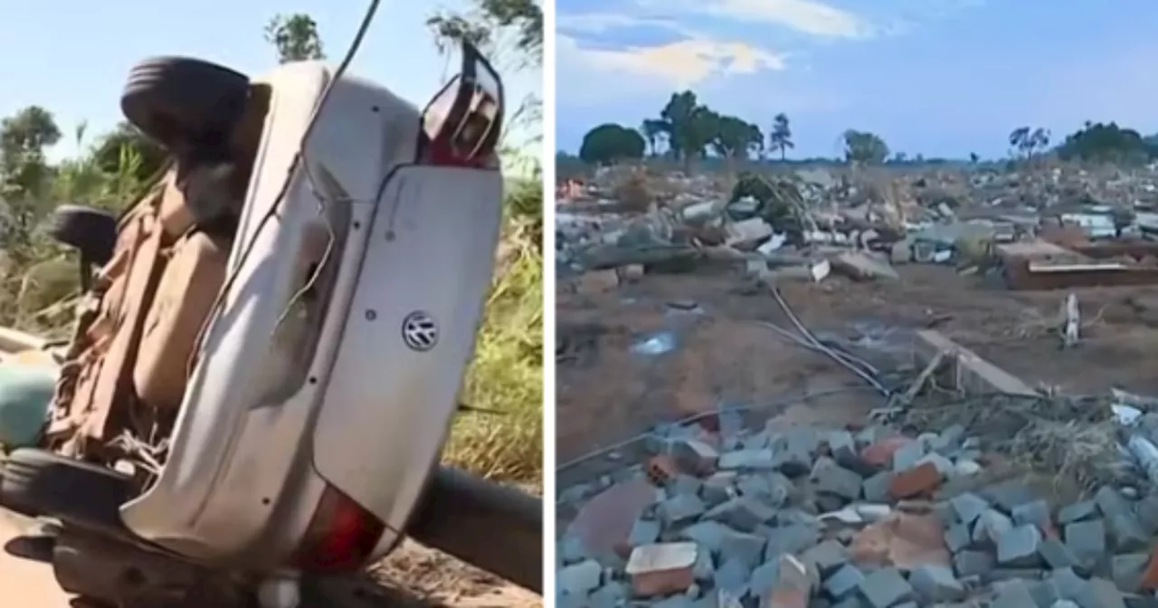 Água do Rio Taquari diminui e revela rastro de destruição no Rio Grande do Sul