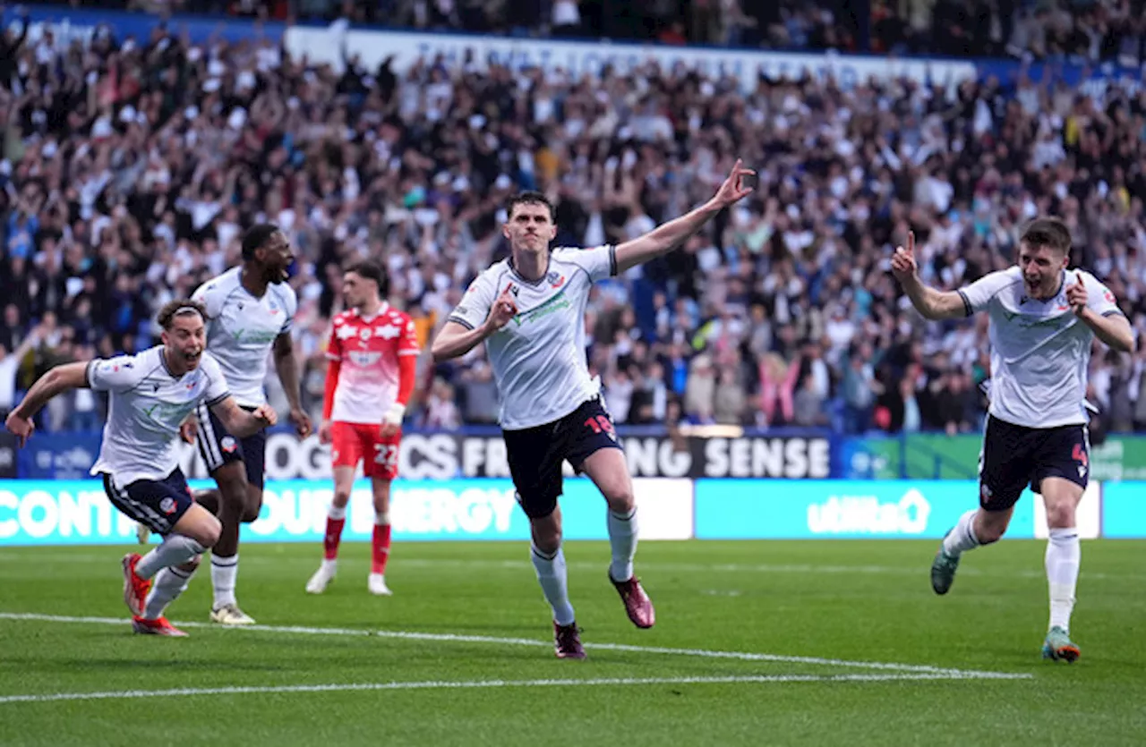 Ex-Derry City defender Eoin Toal helps Bolton into League One play-off final