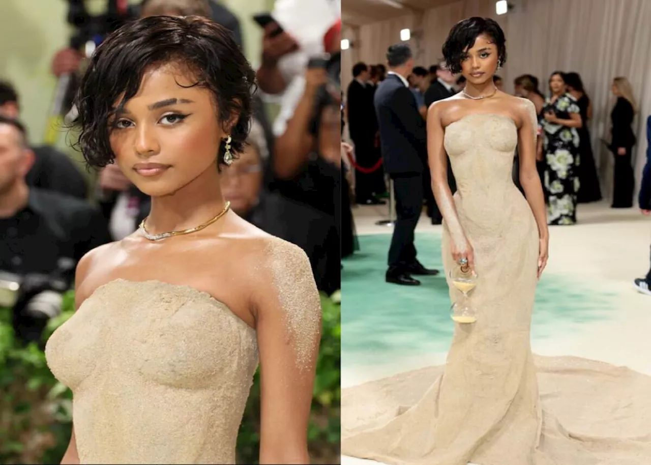 Tyla makes debut Met Gala appearance in ‘Sandy’ Balmain