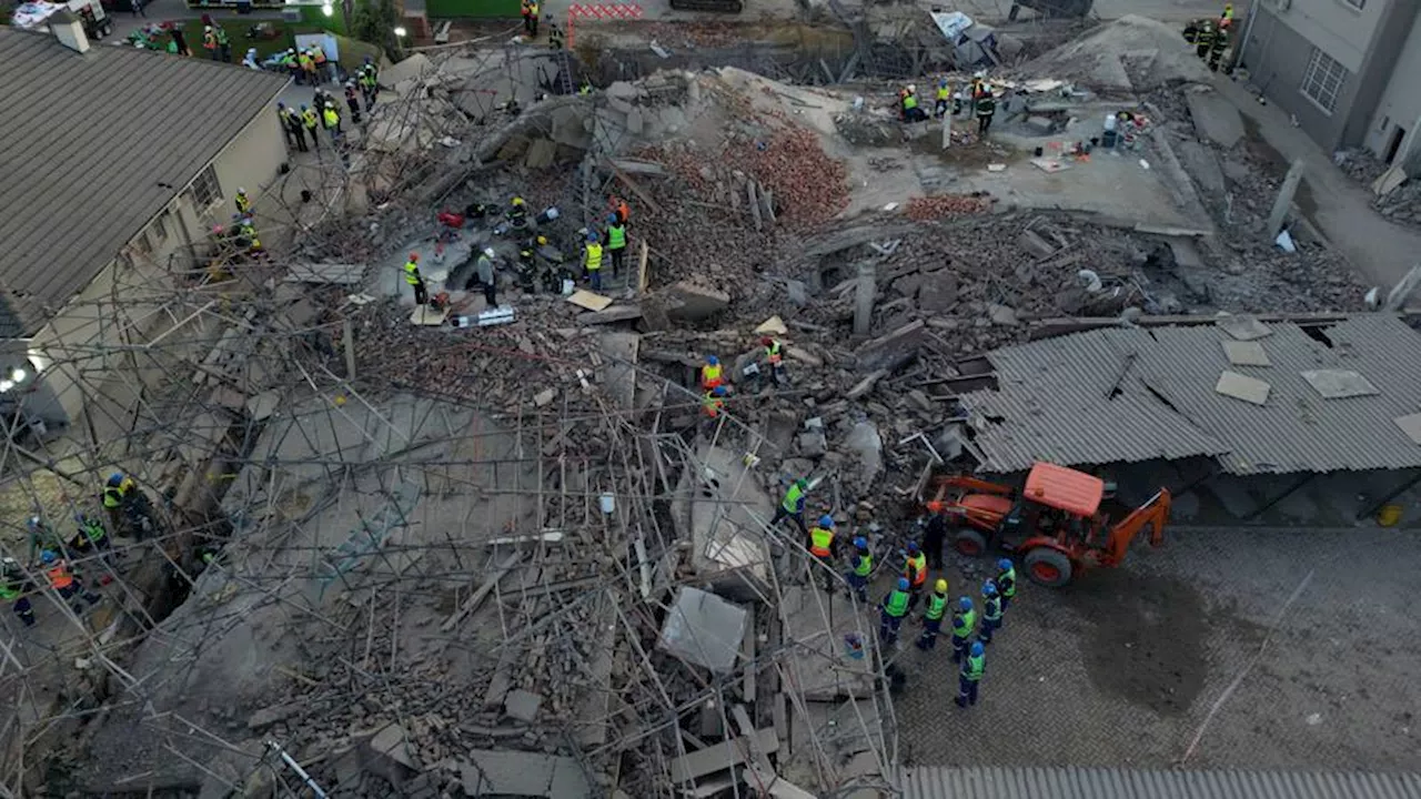 Rescuers search for survivors after building collapses in South Africa