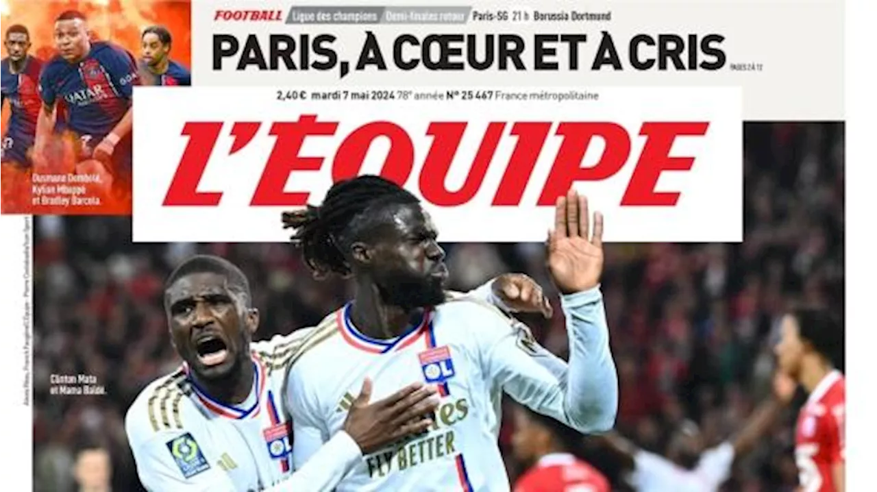 Il Lione strappa la vittoria al Lille, L'Equipe: 'Questi Lyonnais sono incredibili'