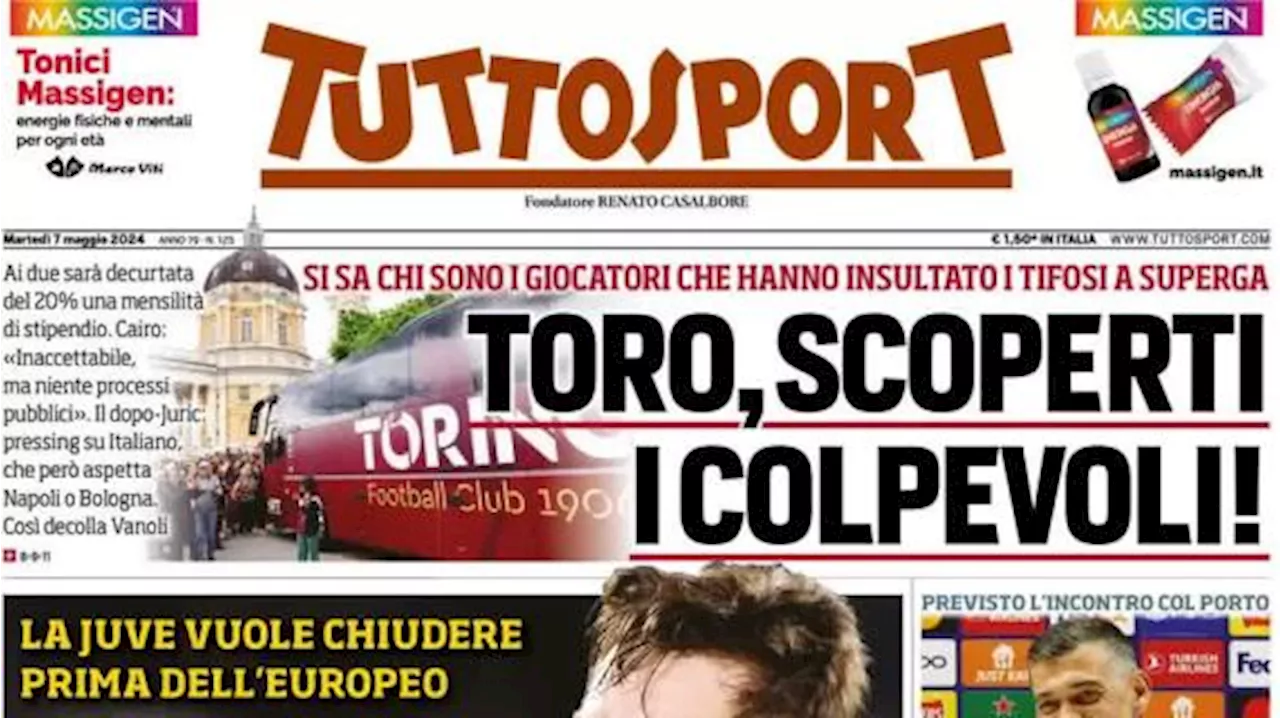 Tuttosport in prima pagina sulla Juventus: 'Rinnovo Chiesa, si tratta a oltranza'