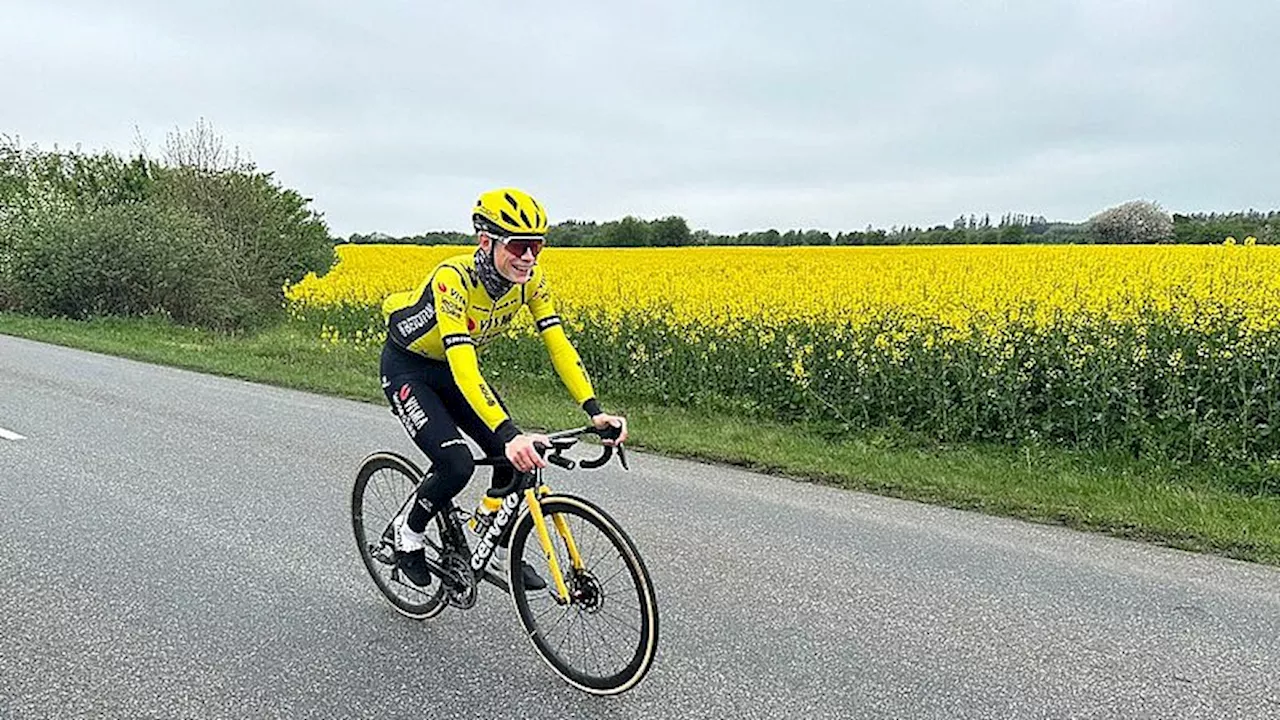 Jonas Vingegaard cykler igen på asfalten