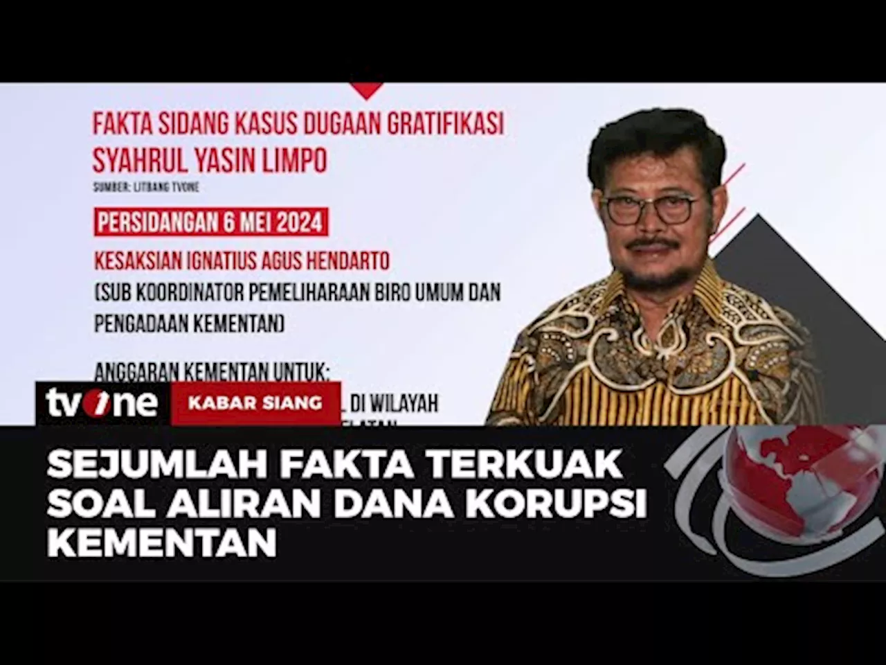 Daftar Fakta-fakta Sidang Kasus Dugaan Gratifikasi SYL