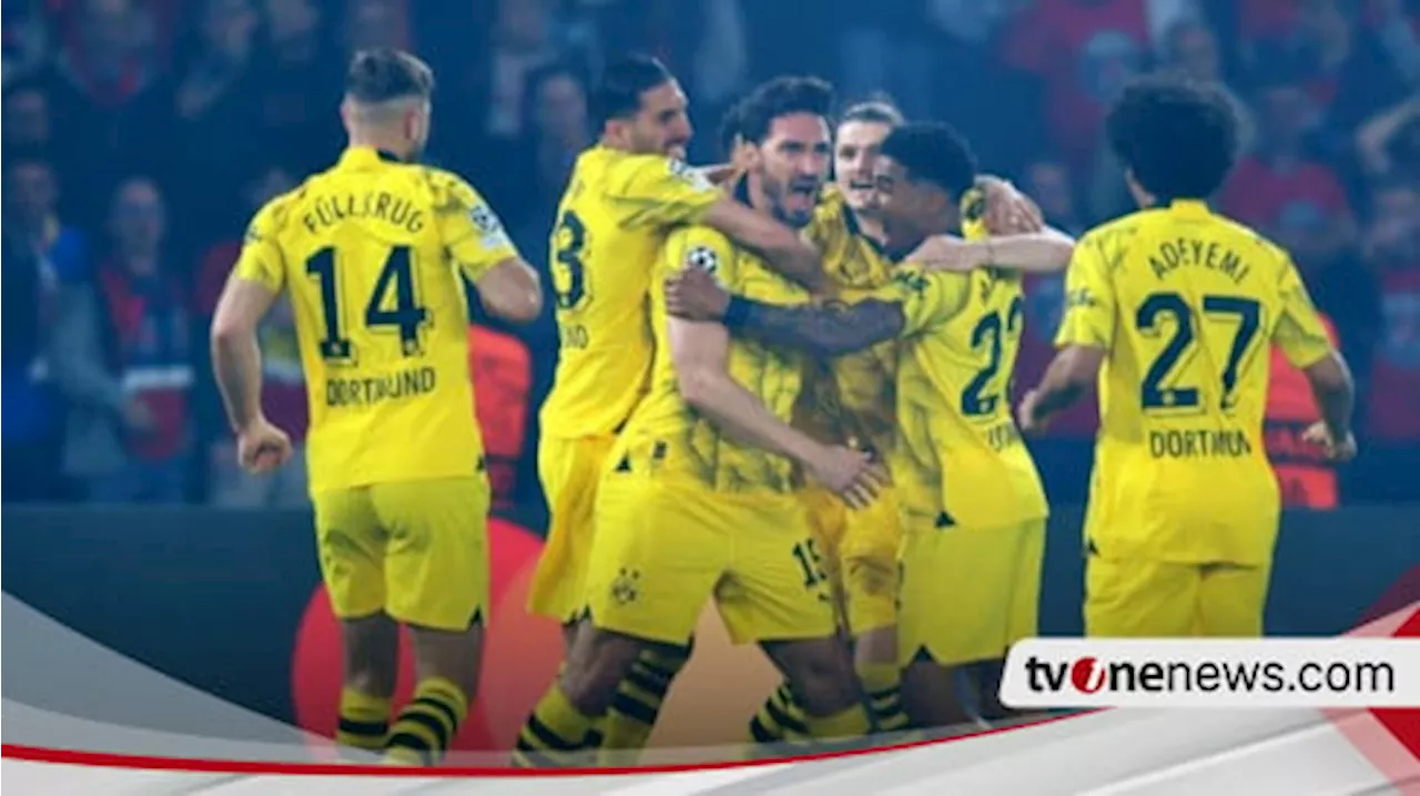 Hasil Liga Champions: Dortmund Lolos ke Babak Final usai Hajar PSG 1-0