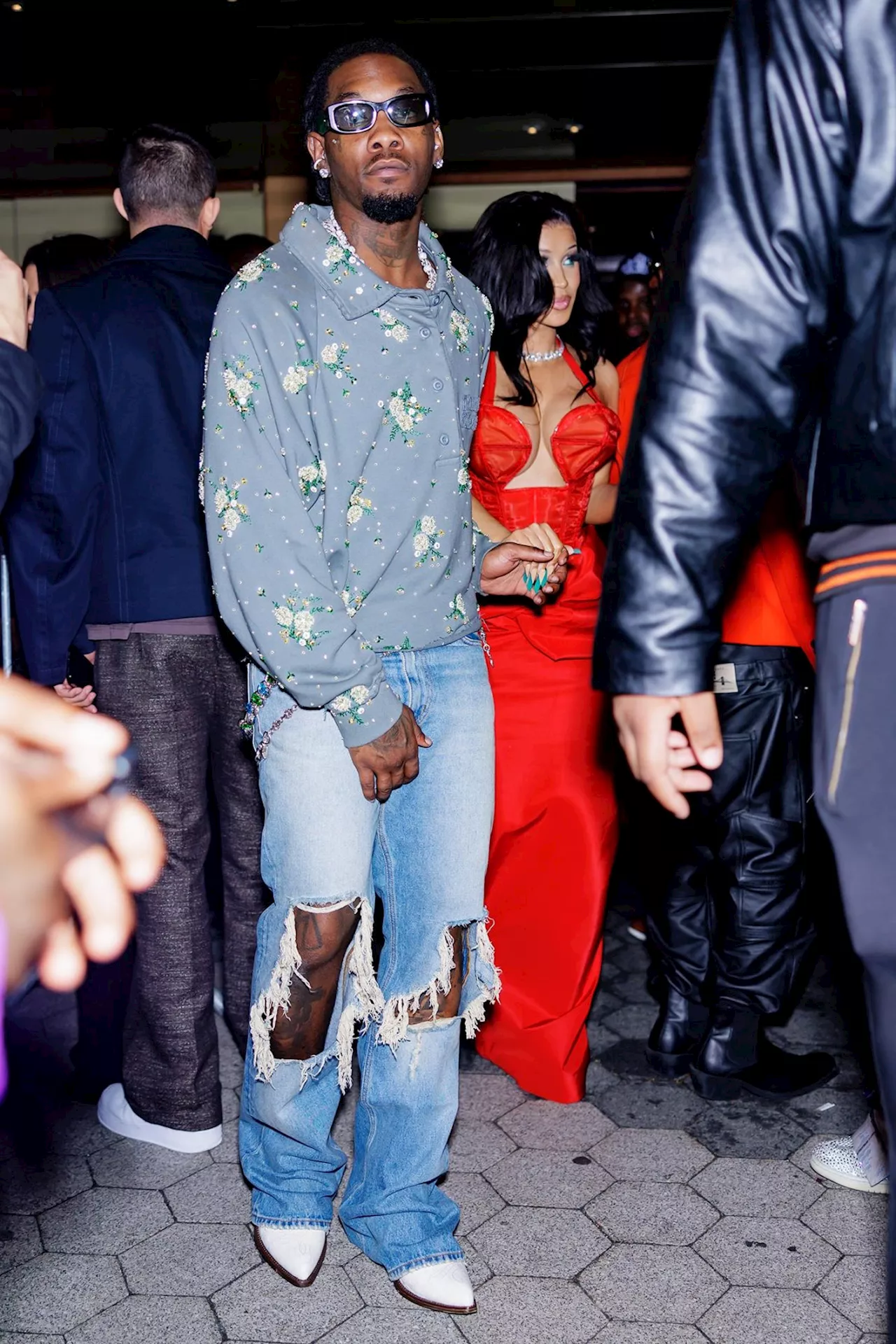 Cardi B and Husband Offset Hold Hands at Met Gala Afterparty