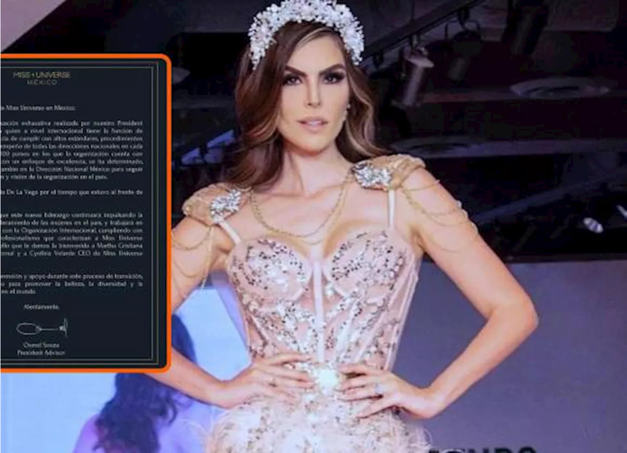 Destituyen a Cynthia de la Vega de Miss Universo México, la sustituye Martha Cristiana