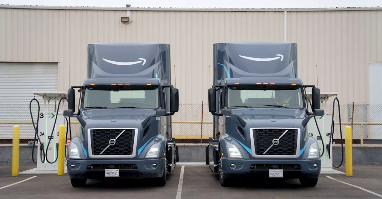 Amazon adds 50 electric trucks to its delivery fleet in a bid to reduce pollution