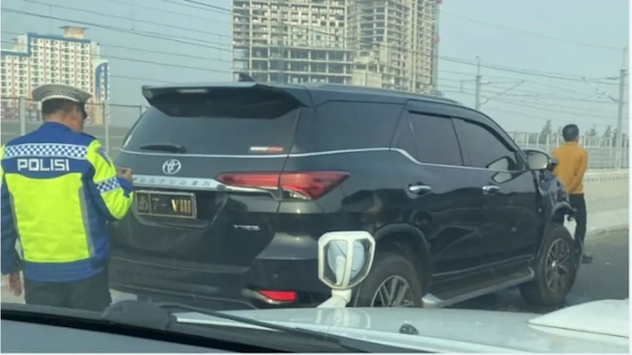 Viral Fortuner Polisi yang Kecelakaan di Tol MBZ Berubah Pelat Nomornya