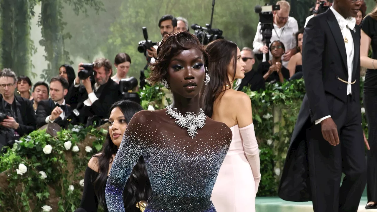 Anok Yai Dons Full Body Crystals at the Met Gala 2024