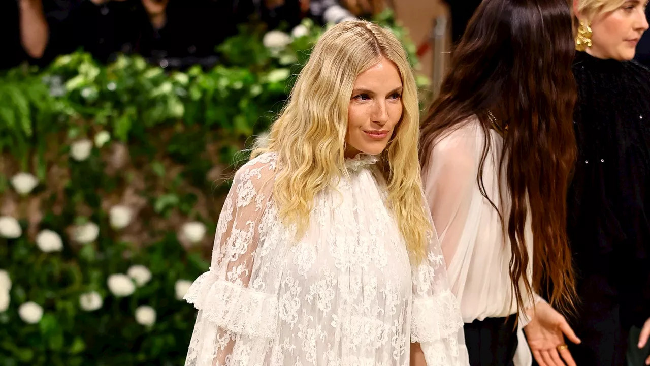 Sienna Miller Gives Us Her Best Boho Look Yet at the Met Gala 2024