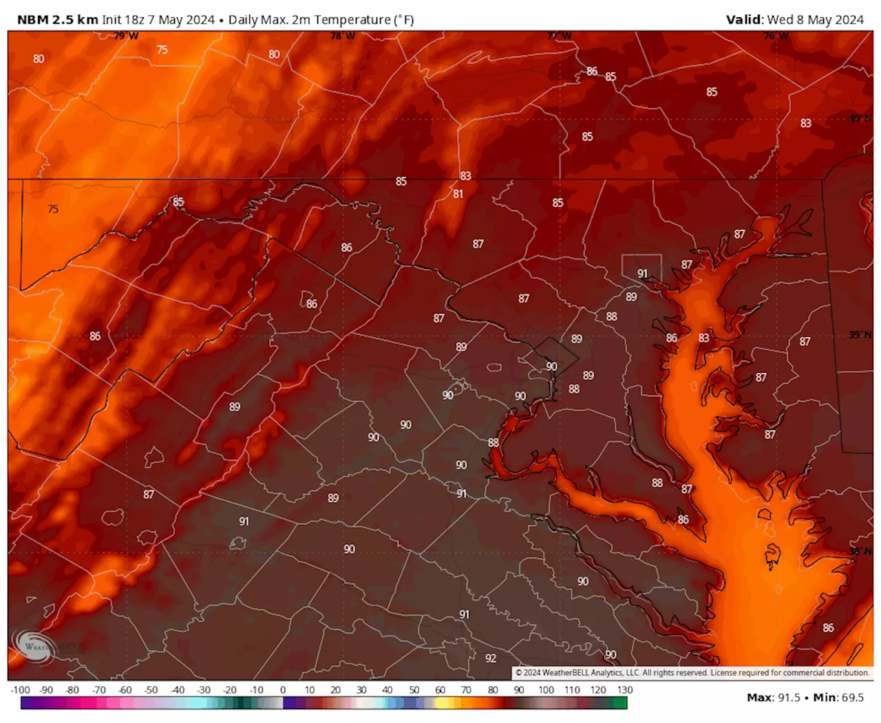 PM Update: A few showers tonight before it turns briefly hot Wednesday