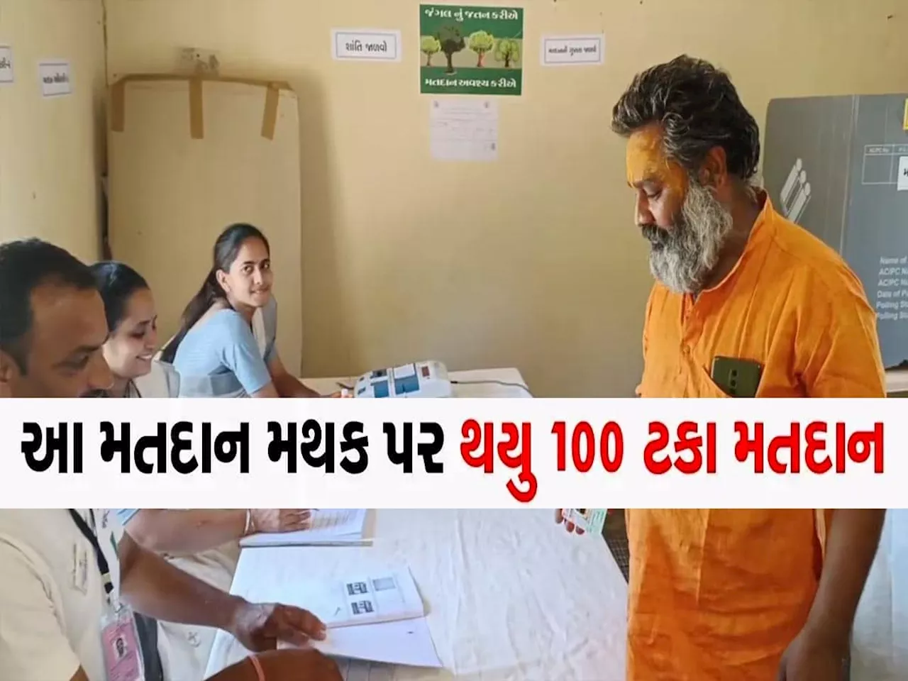 ફરી એકવાર ગુજરાતના આ ગામમાં થયું 100 ટકા મતદાન, સ્પેશિયલ બનાવાય છે પોલિગ બૂથ