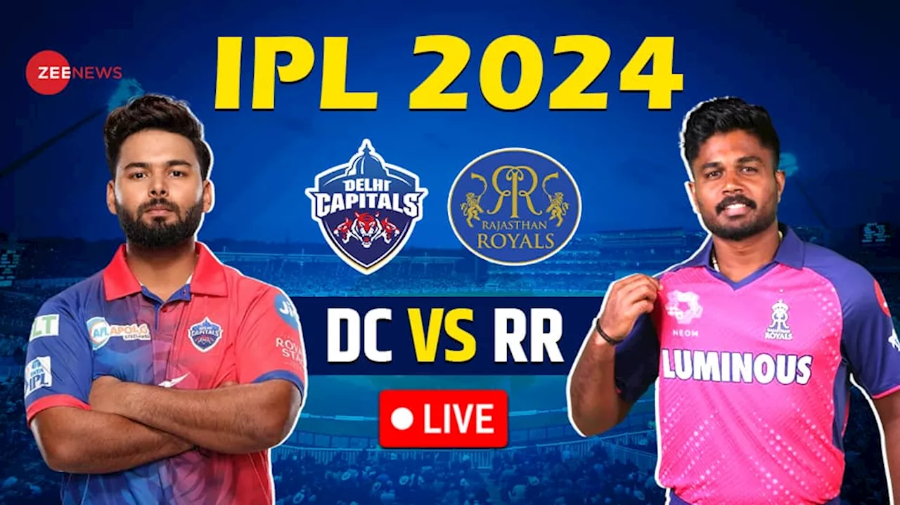 RR:67-2(6) DC Vs RR Live Cricket Score and Updates IPL 2024: Jos Buttler Departs RR 2 Down