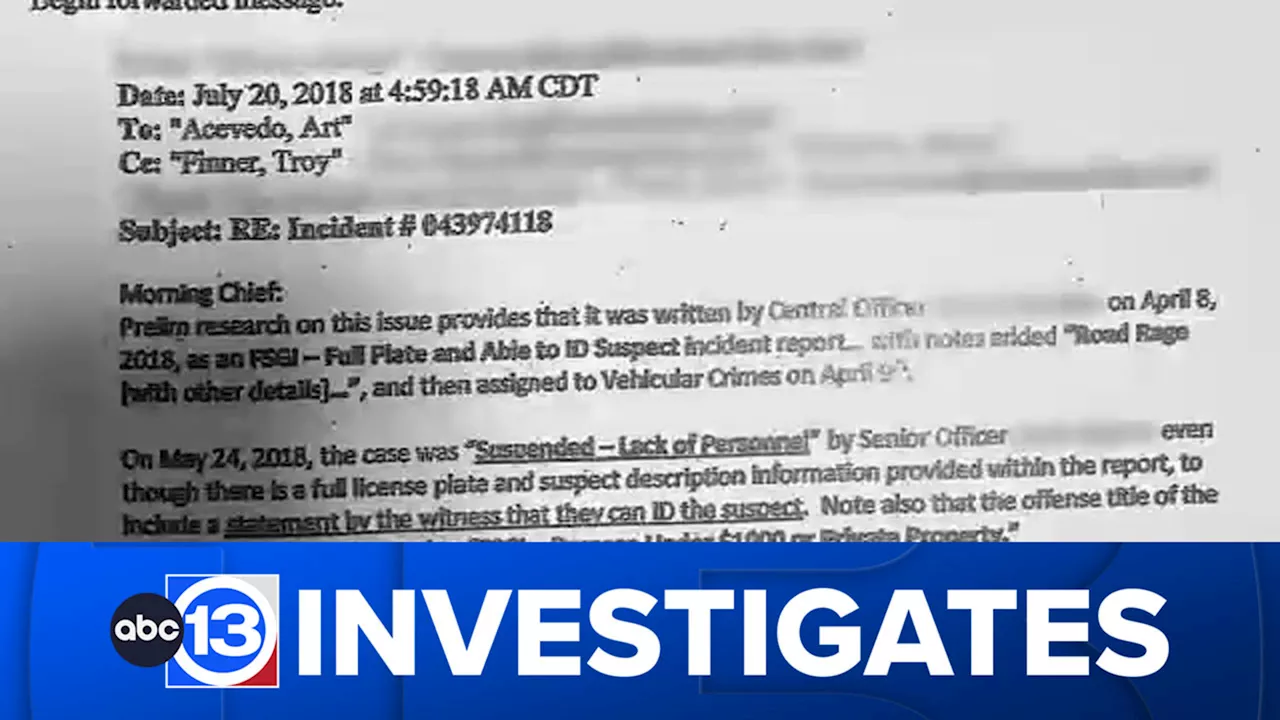 13 Investigates: HPD Chief Finner was emailed about suspended code in 2018