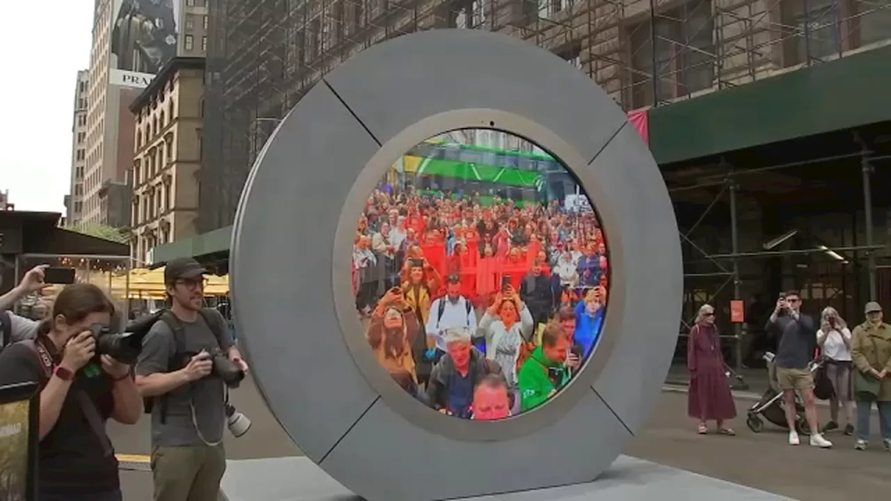 New art installation near Flatiron Building provides live window between New York City and Dublin