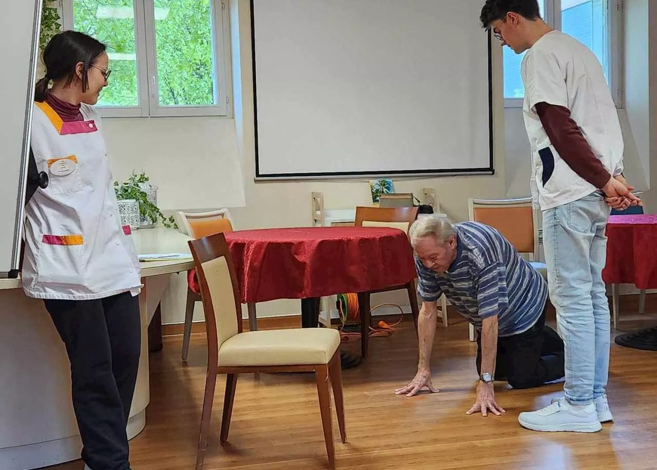 Seine-et-Marne : dans cette maison de retraite, les personnes âgées apprennent à bien tomber