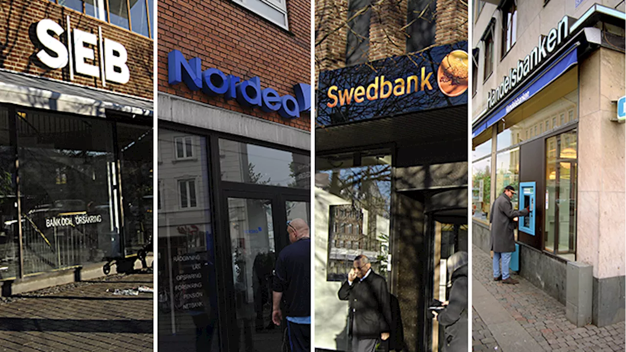 Banker förlorare på Stockholmsbörsen efter Riksbankens räntesänkning