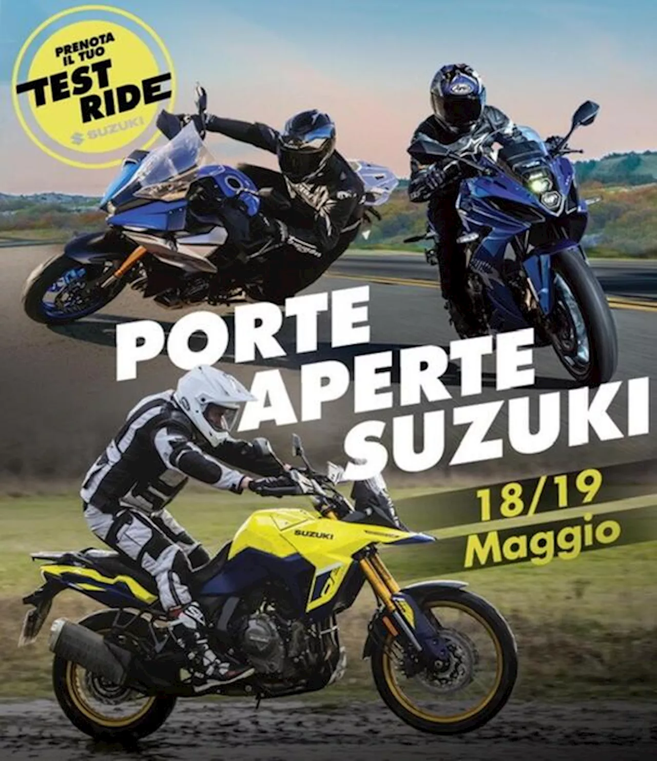 Porte aperte in Suzuki per la nuova gamma moto