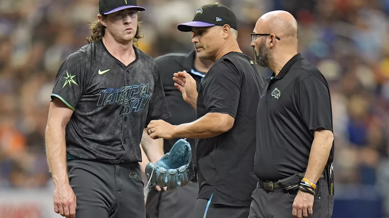 Rays starting pitcher Ryan Pepiot placed on 15-day IL with bruised lower left leg