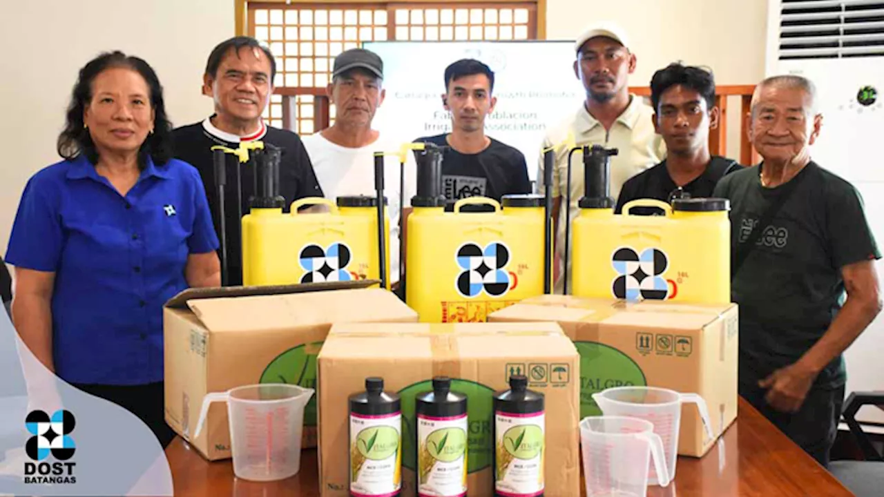 Farmer groups from 4 Batangas towns get carrageenan materials from DOST