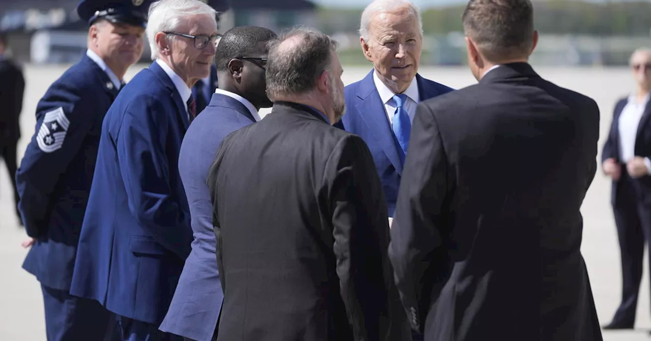 Biden touts new Microsoft facility in Wisconsin visit, where Trump-lauded Foxconn plant stalled out