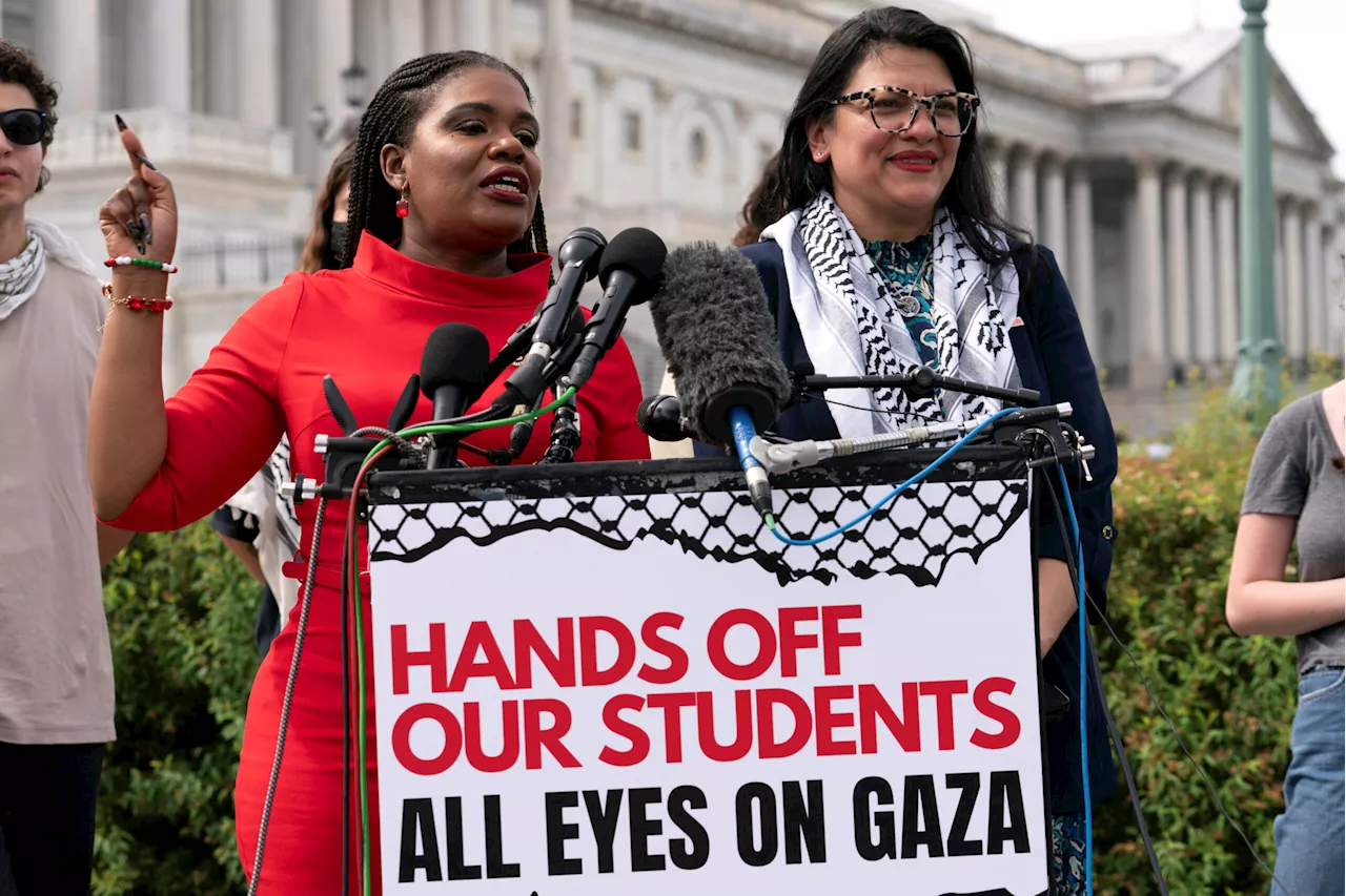 Cori Bush compares pro-Palestinian campus protests to women’s suffrage movement