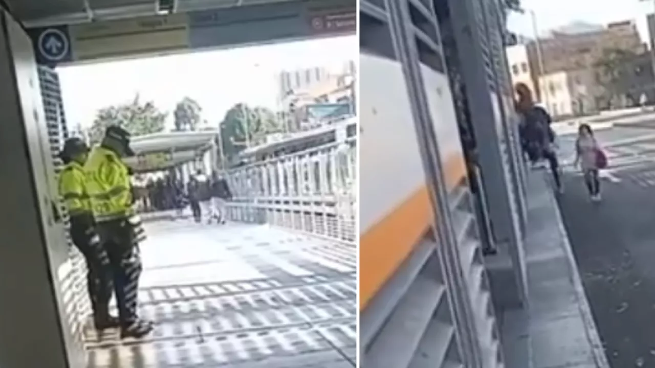 Video: indignación por policías que miran el celular mientras que personas se colan en TransMilenio